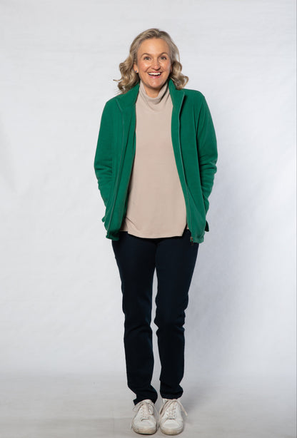 Polarfleece casual jacket #8001 GREEN
