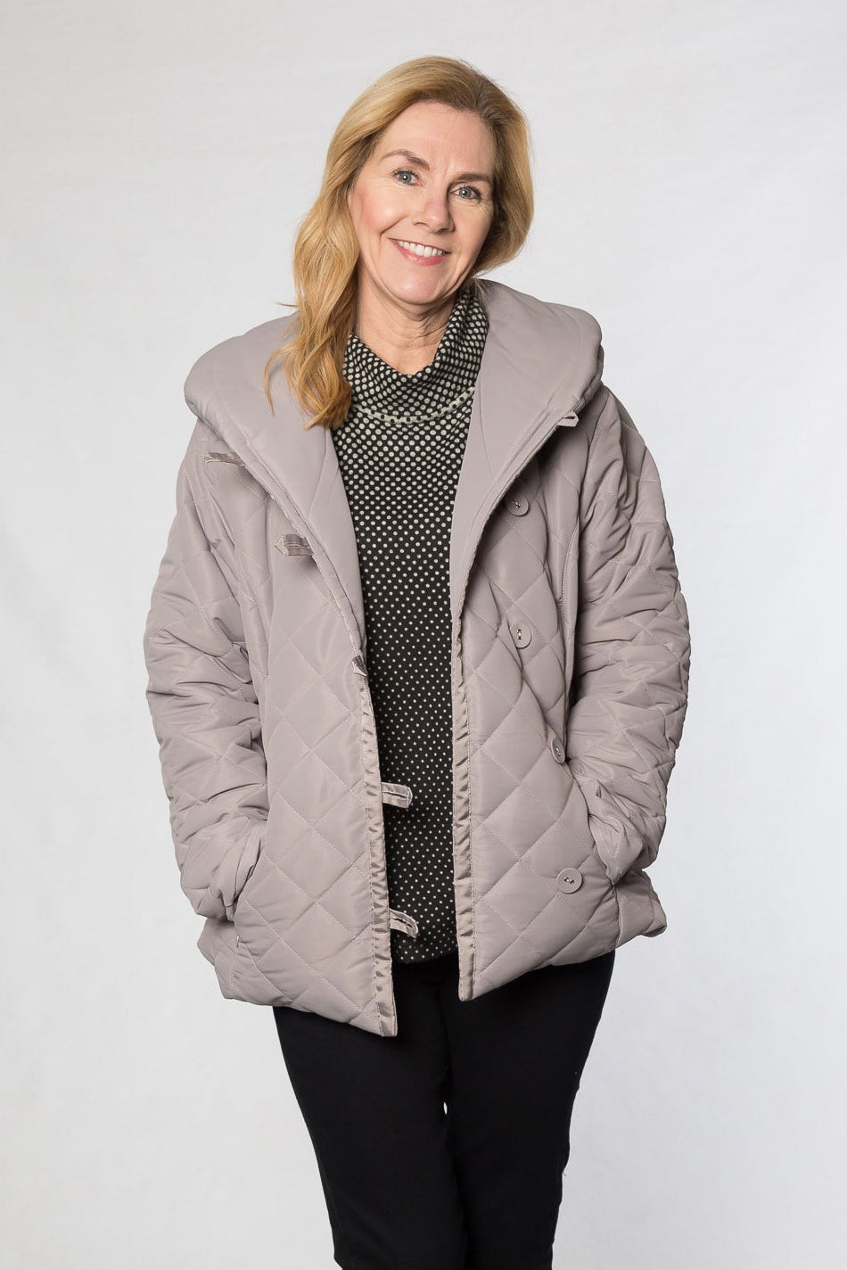 9477 shawl collar jacket Mocha