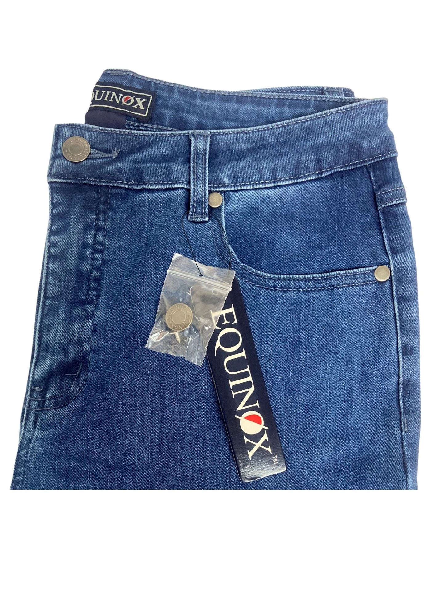 Straight leg 5pkt stretch denim jean #6945 Icewash