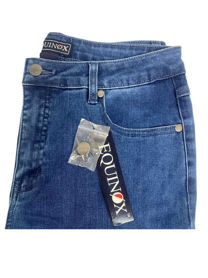 Straight leg 5pkt stretch denim jean #6945 Icewash