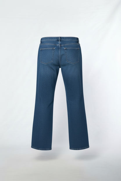Stretch denim wide leg jean #6738 STONEWASH