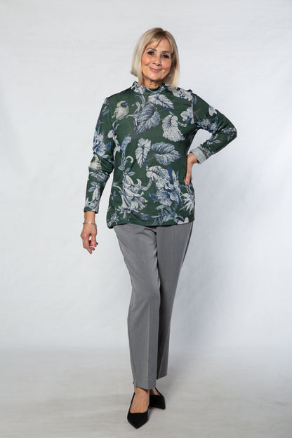 Shorter Length Straight Leg Pull-On Pant #6425 – Grey