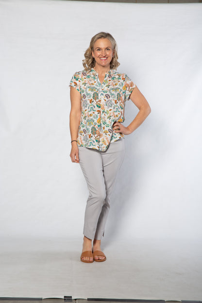 3/4 length bengaline pant #6720 Grey Mist