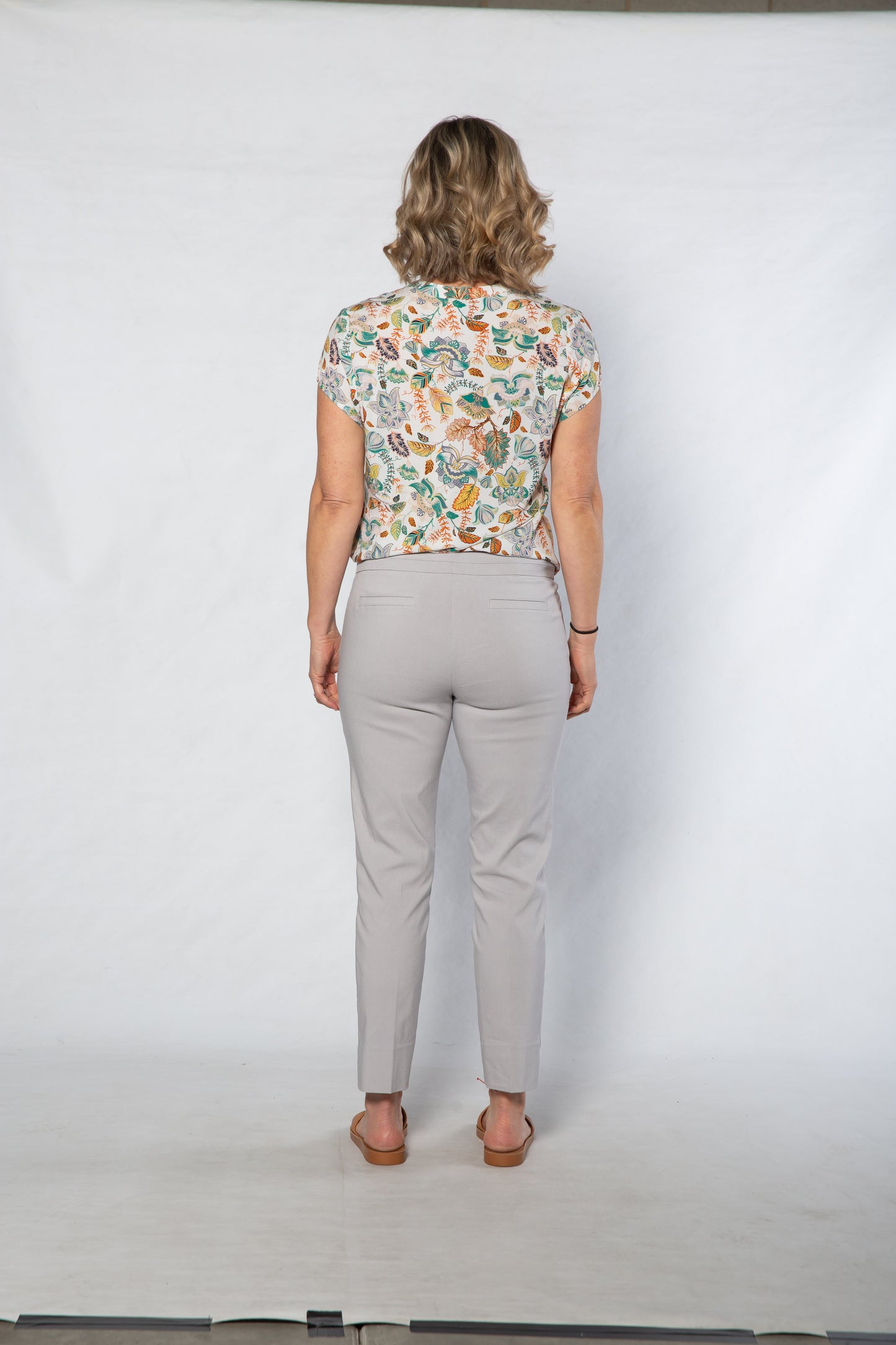 3/4 length bengaline pant #6720 Grey Mist
