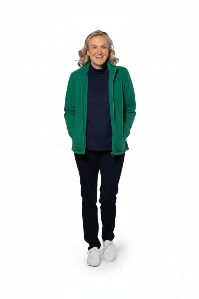 Peach Finish Roll Neck Long Sleeve Skivvy Top #223 Navy