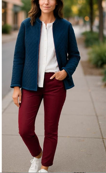 Straight leg 5 pocket stretch denim jean #6945 Shiraz