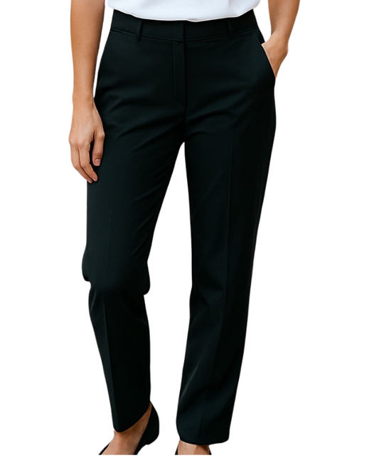 Slant Zip Pocket Bengaline Pant #6734 - Black