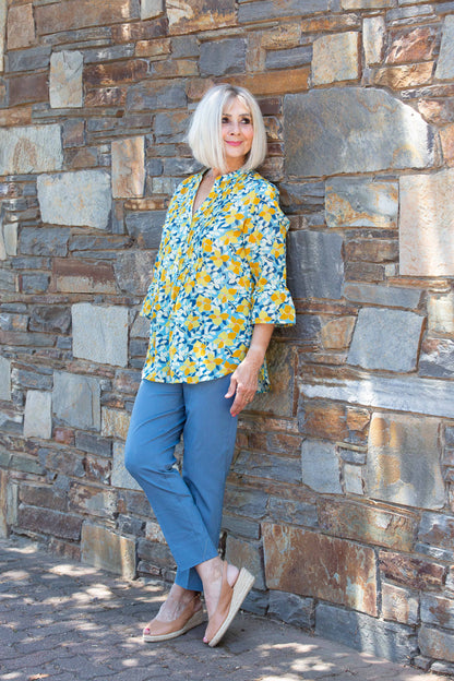 7/8 length bengaline pant #6709 Peacock