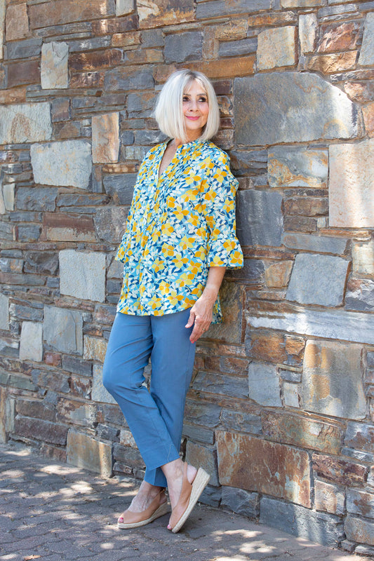 7/8 length bengaline pant #6709 Peacock