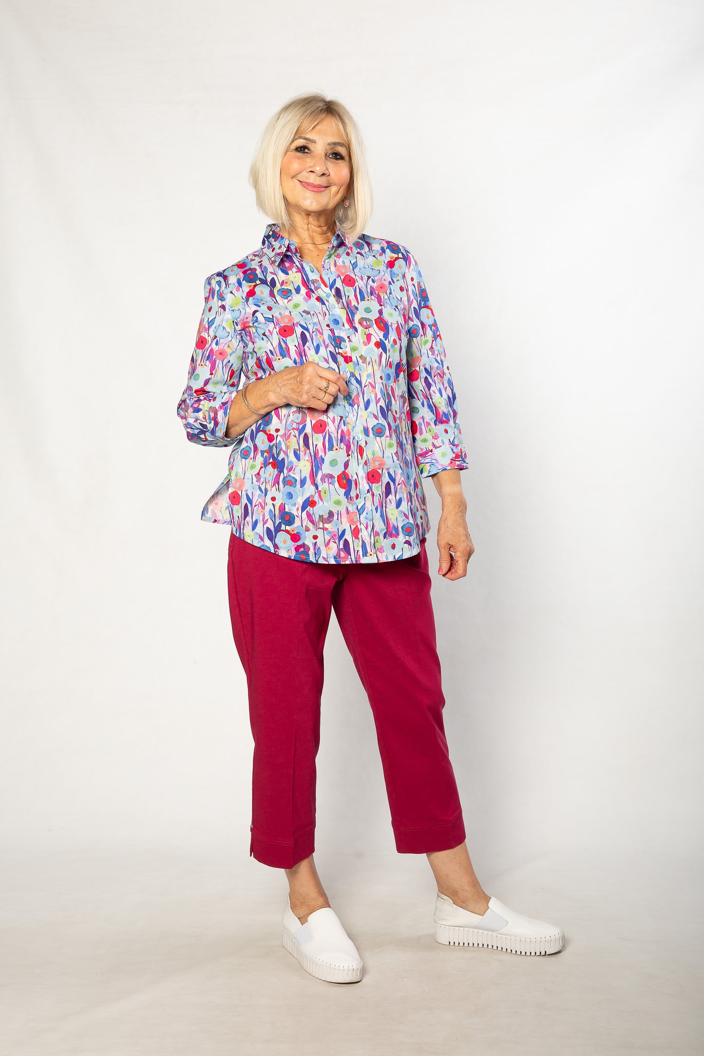3/4 length bengaline pant #6720 Ruby
