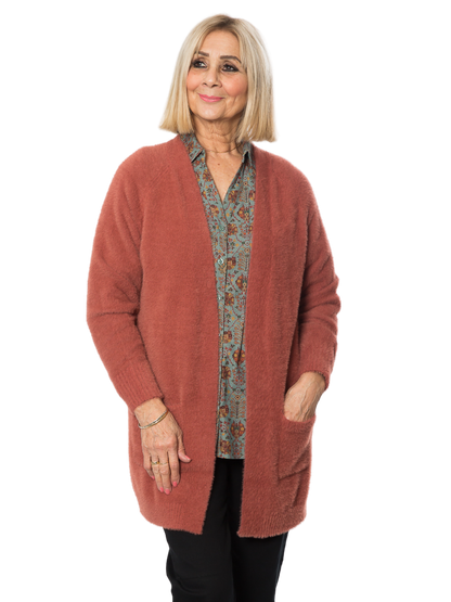 Soft Cosy yarn cardigan #5380 Cinnamon