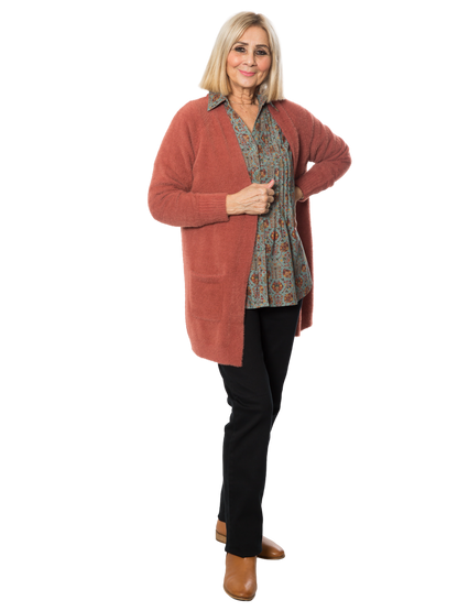 Soft Cosy yarn cardigan #5380 Cinnamon