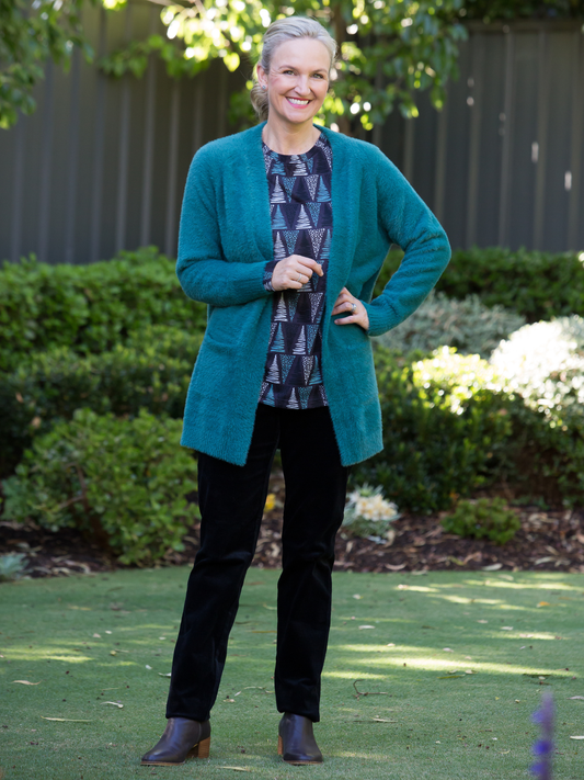 Soft Cosy yarn cardigan #5380 Green