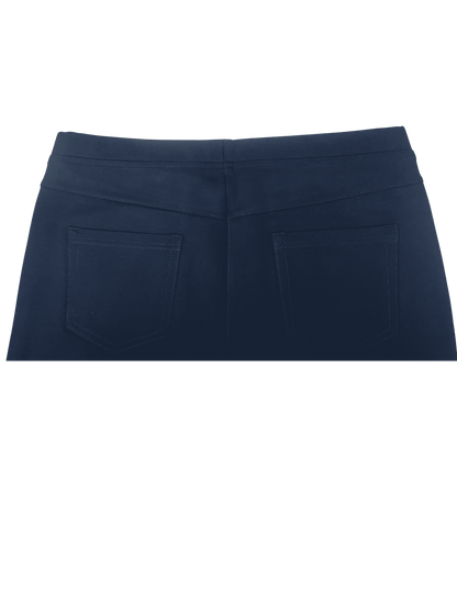 Ponti Capri Flat front, pull on pant #6936 Navy