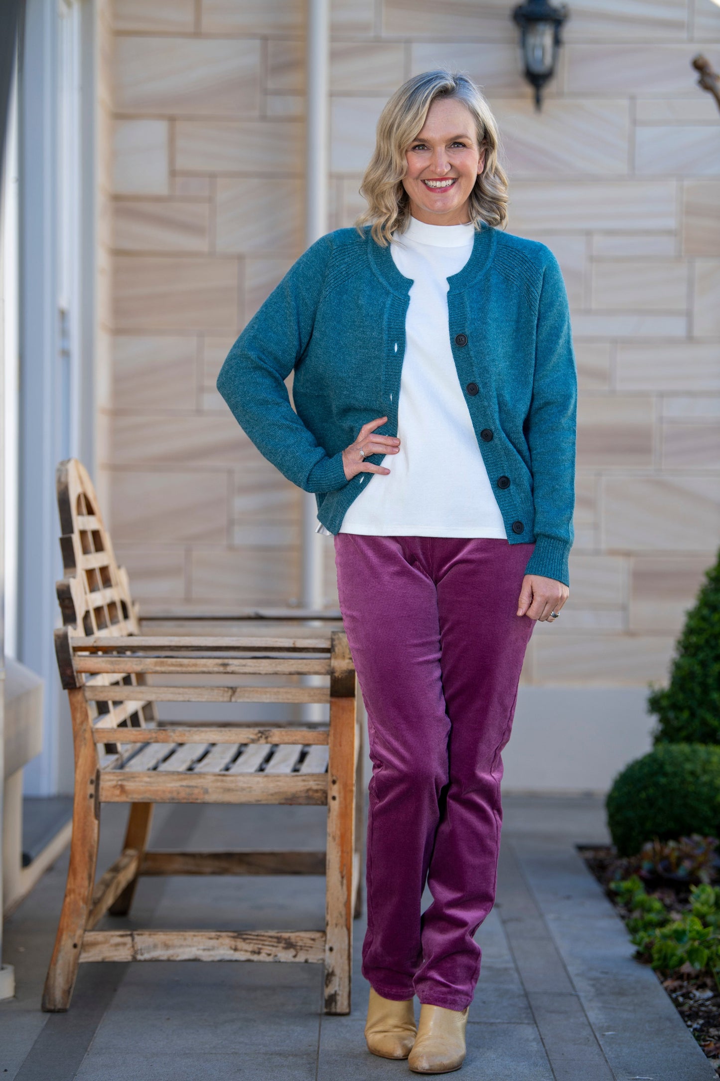 Two-Way Stretch Cord Pull-On Pant – Style 6007 | Pink