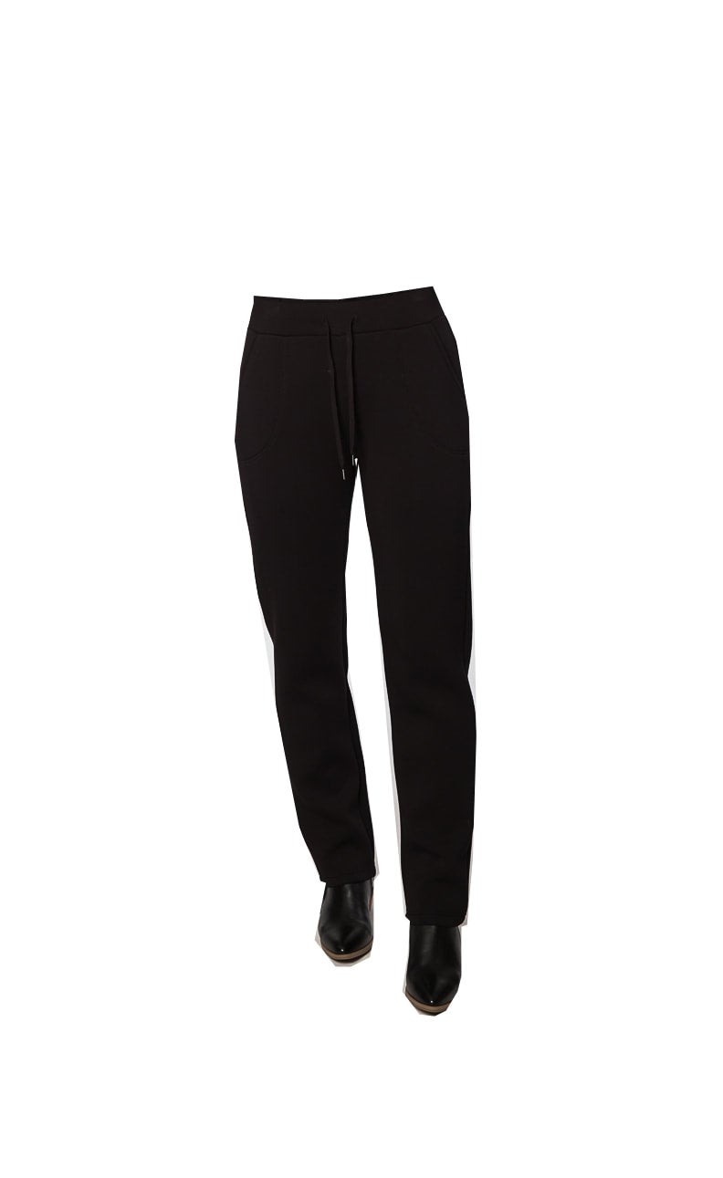 Black Draw Cord Leisure Pant #6460