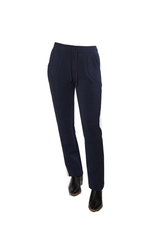 Draw cord leisure pant with pockets #6621 Black